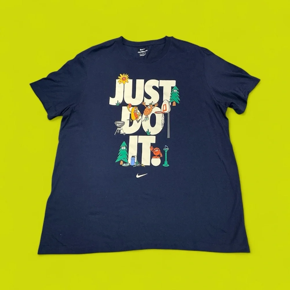 Nike Dark Blue Tee with Logo